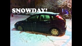 SnowDAY - Cleaning the car and fun in the Snow