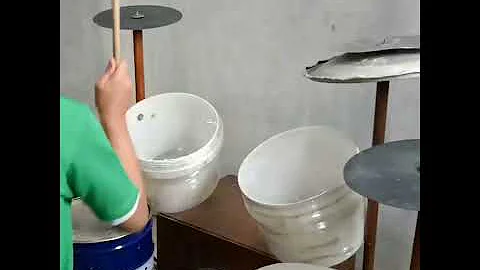 [Metallica] Master Of Puppets-Using Homemade Drum Set #shorts