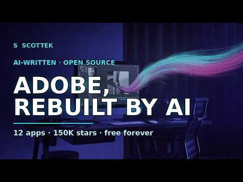 Someone Rebuilt Adobe With AI — 12 Apps, Free Forever?
