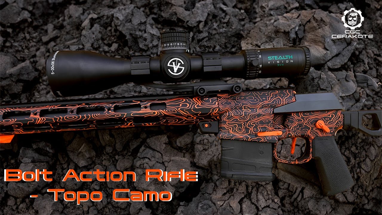 Bolt Action Rifle - Topo Camo - YouTube