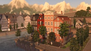 Rijtjeshuizen (Terraced Houses) | The Sims 4 Speed Build | CC + Links