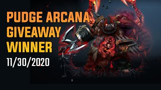 Pudge Arcana Giveaway Winner for November - 11/30/2020