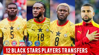 12 Black Stars Players Transfers🇬🇭: Partey & 7 Others Free To Join…4 Other Big Moves.