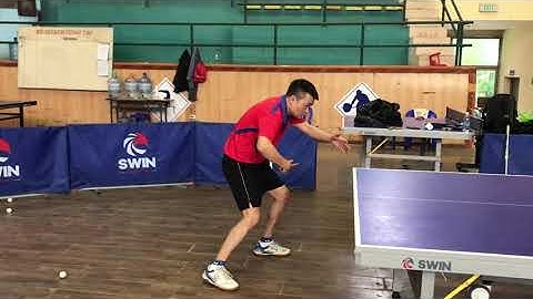 #12 Kỹ thuật giật bóng xoáy lên trái tay | Backhand topspin loop technique