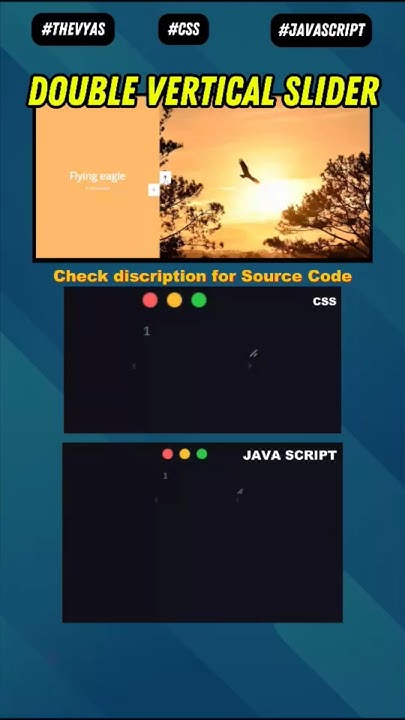 Double Vertical Slider using html css Javascript #coding #programming # ...