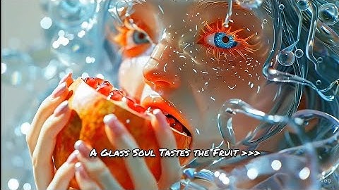 Unreal Beauty: A Glass Soul Tastes the Fruit✨️#ai #aivideo #gemini #shortvideos #viralvideo 