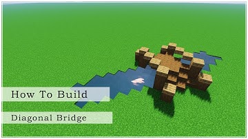How to Build a Medieval Diagonal Bridge (Minecraft Tutorial)