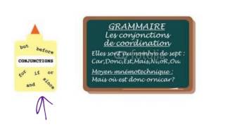 French Coordinating Conjunctions - mais ou et donc or ni car