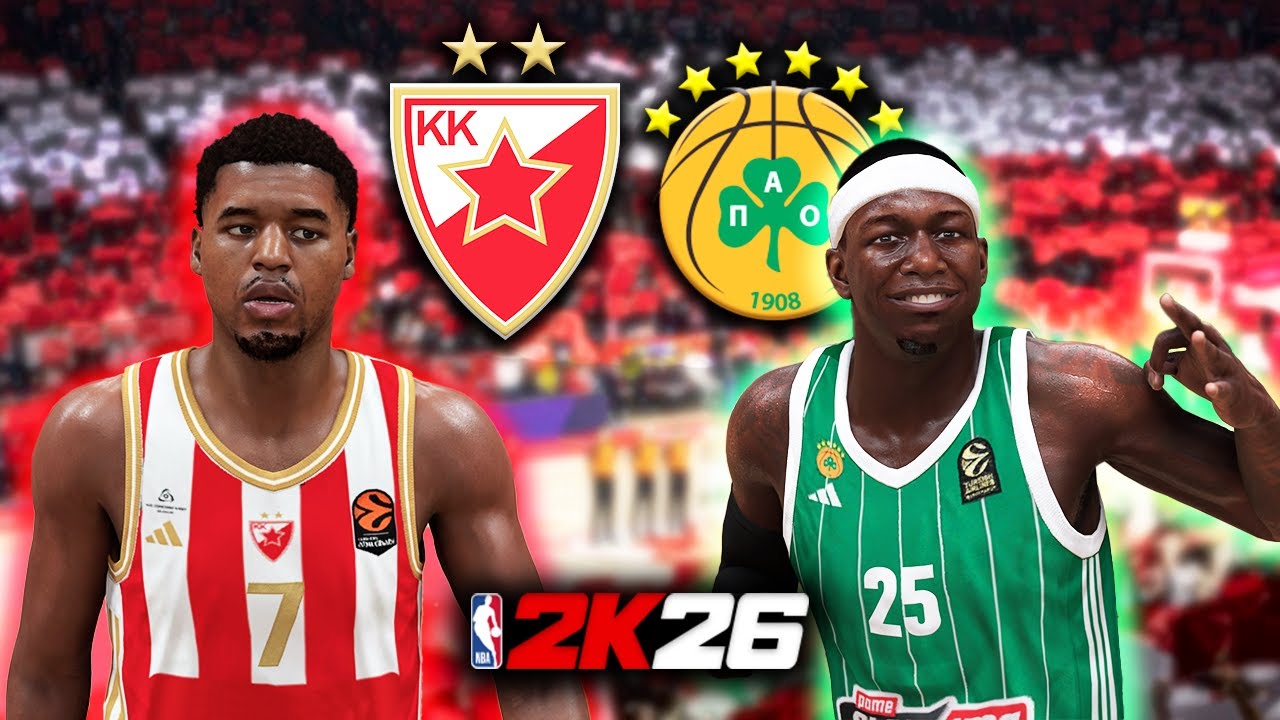 CRVENA ZVEZDA vs PANATHINAIKOS - EUROLEAGUE - NBA 2K26