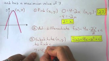 Applications of Anti-differentiation (Part 1)