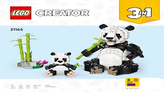 👑 LEGO instructions 👑 Creator 👑 31165 👑 Wild Animals Panda Family 👑 (Book 1) 👑