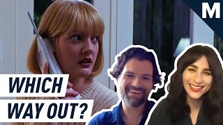 Aya Cash And Josh Ruben Play Up The Stairs Or Out The Door Mashable