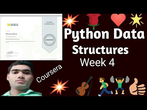 Python data structures! Week 4th answer - YouTube
