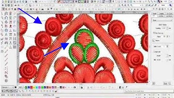 Embroidery spiral design/Ring effect in wilcom design video