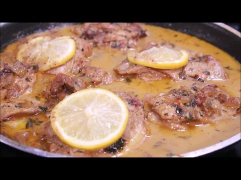 Healthy Low Fat Creamy Lemon Garlic Chicken And Sweet Potatoes Au Gratin