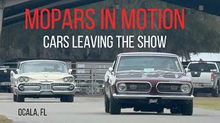 MOPARS IN MOTION, Cars Leaving the All Mopar Show in Ocala, FL