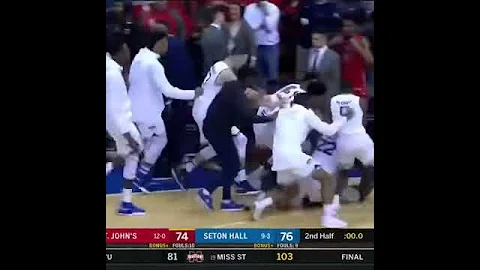SHAVAR REYNOLDS JR HITS INSANE GAME WINNER!! Seton...