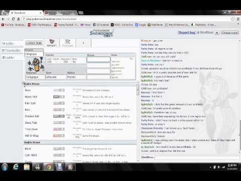 On Pokemon Showdown's teambuilder UI