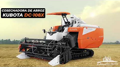 Presentamos la nueva Cosechadora de arroz Kubota DC 108X en Colombia🌱