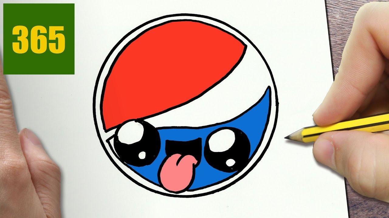 Come Disegnare Pepsi Logo Kawaii Passo Dopo Passo Disegni