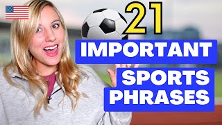 21 IMPORTANT sports daily English expressions