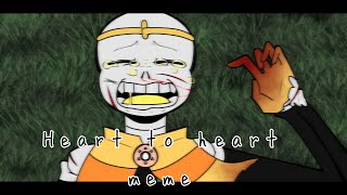 Heart to heart||animation meme|| ⚠️TW: GORE⚠️||nightmare sans and dream