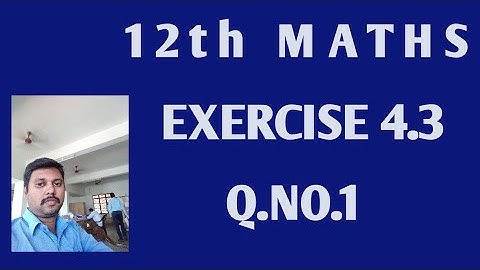 Class 12:MATHS/CHAPTER 4/INVERSE TRIGONOMETRIC FUNCTIONS/EXERCISE 4.3/Q.NO.1/S.Mubarakali.