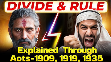 Divide & Rule | Government of India Acts Explained Through 1909, 1919 and 1935 | Modern History