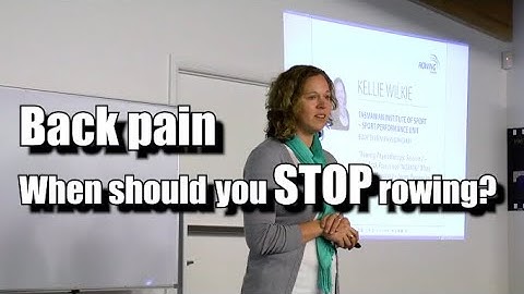 Back pain, when should you stop rowing?