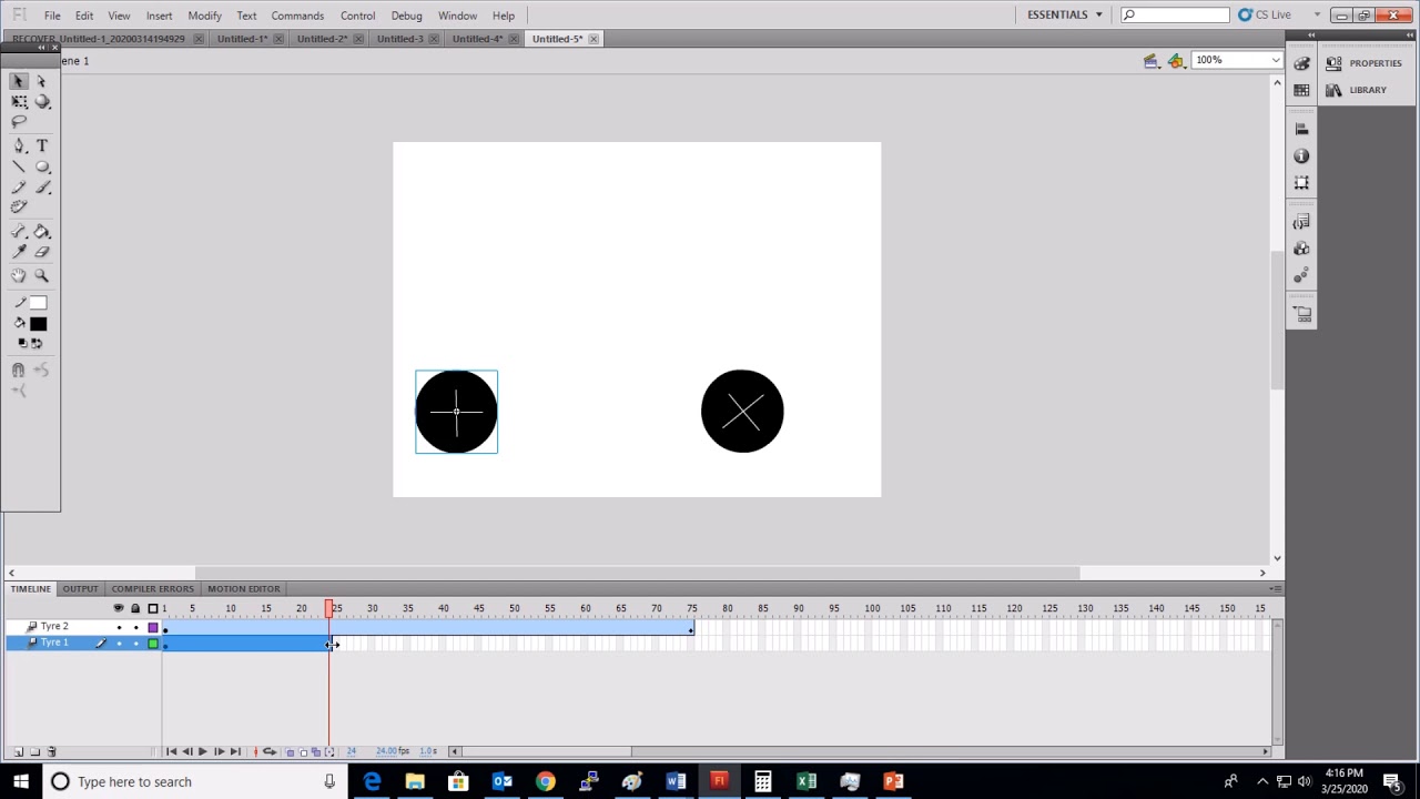 Multimedia Motion tween with Rotation of Wheels on Adobe Flash - YouTube