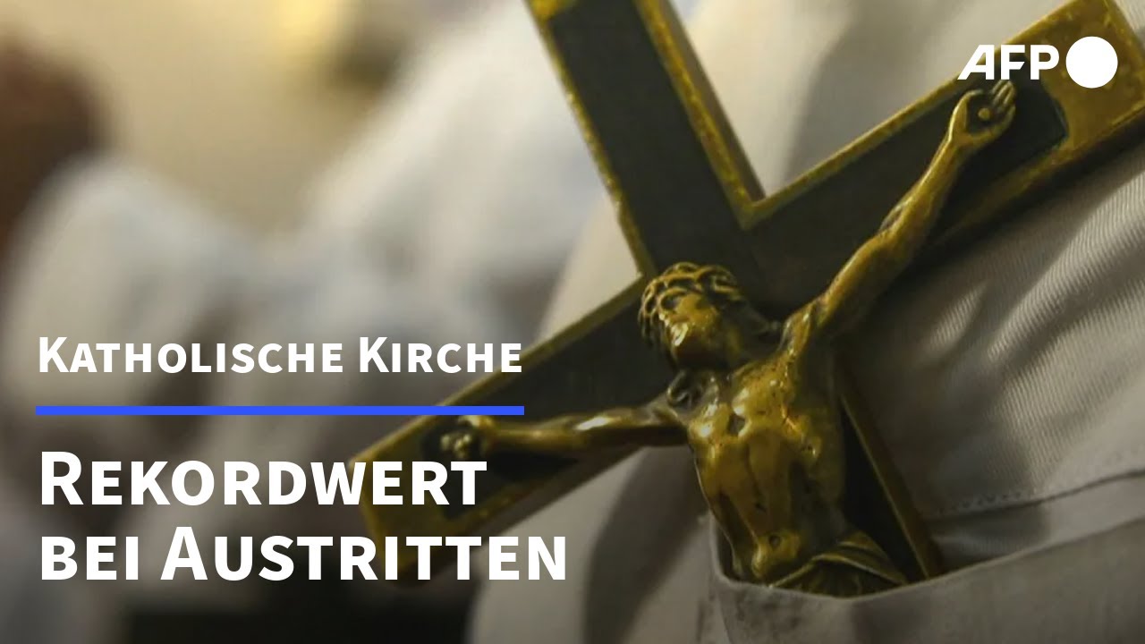 Katholische Kirche: Zahl der Austritte erreicht Rekordwert | AFP - YouTube