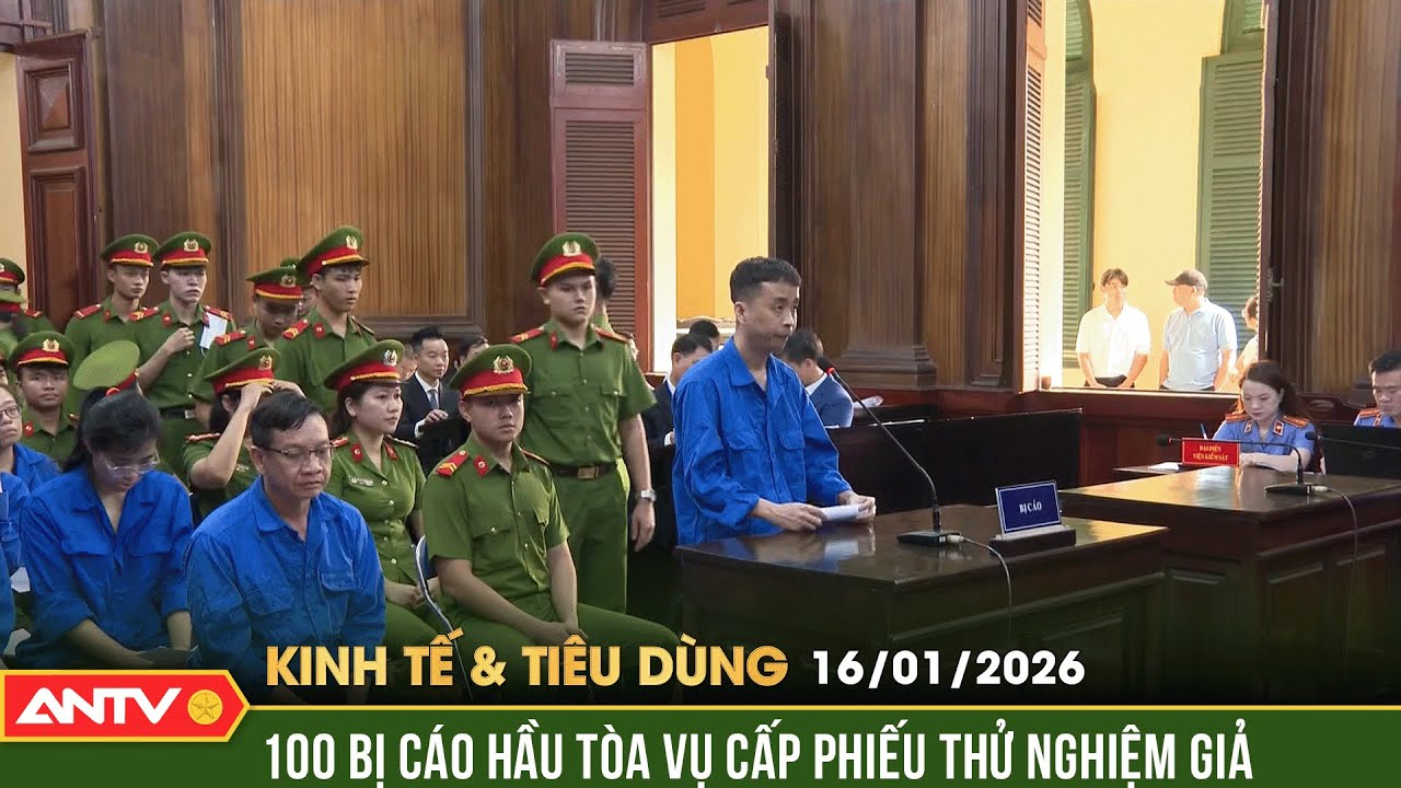 Bản tin kinh tế và tiêu dùng ngày 16/1: 100 bị cáo hầu tòa vụ kiểm nghiệm kẹo Kera và sữa Hiup |ANTV