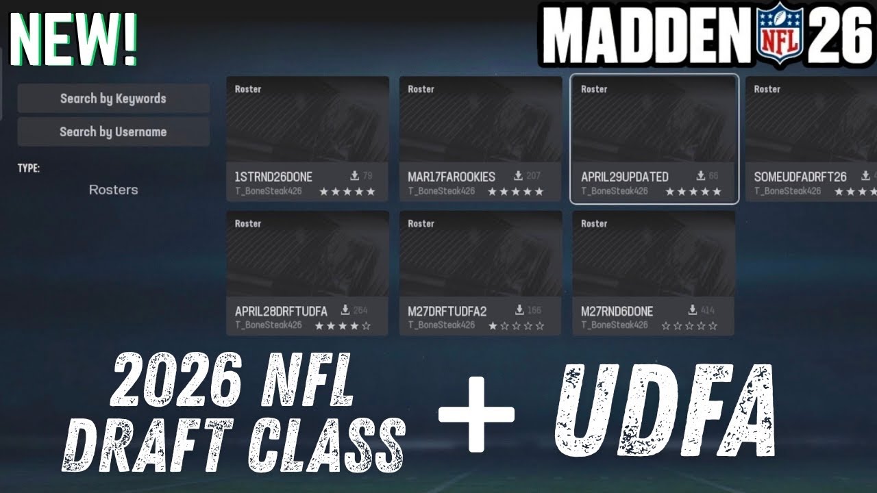 *NEW* The Best Rosters to Download in Madden 26 - YouTube