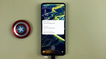 How to hide message content on the lock screen on OPPO Reno2 F Android 11