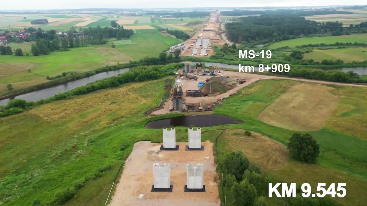 S61 Łomża – Kolno - film z powietrza - Czerwiec 2023