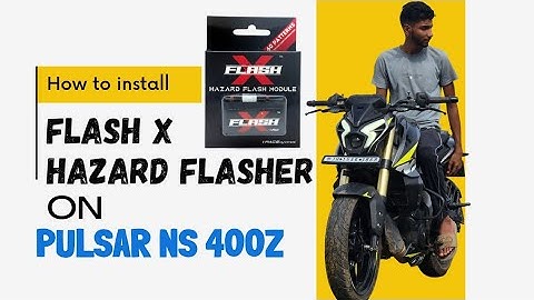 How to install Flash-X Hazard Flasher on Pulsar NS 400z || Plug & Play || #views #youtubeshorts