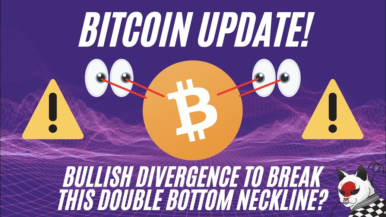 BITCOIN BTC COILING UP TO BREAK THE DOUBLE BOTTOM NECKLINE WITH BULLISH DIVERGENCE?