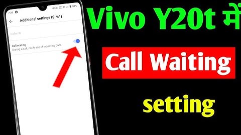 Vivo Y20t call waiting setting | Vivo y20t me call waiting kaise kare | call waiting Vivo all mobile