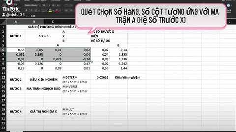 Giải hệ phương trình tuyến tính bậc nhất nhiều ẩn số