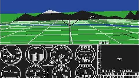 subLOGIC Flight Simulator II for Atari (8bit)