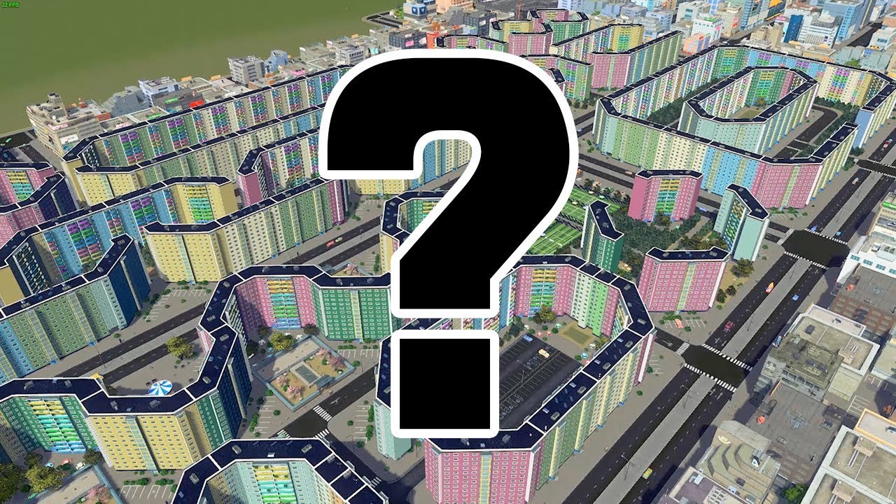 [시티즈스카이라인] 13. 무지개 아파트로 초대합니다 (cities skylines, apartment complex