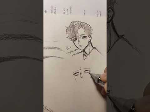 Vẽ mắt nam #shorts Vẽ mắt nam #shorts