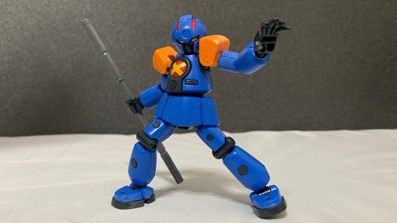 よく動くよ！ くノ一も並べて！ LBX AX-00 TINY ORBIT LBX 仮組み完成