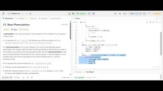 leetcode 31:- next permutation striver 150 sheet arrays q4