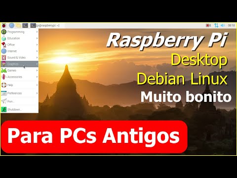 Raspberry Pi Desktop Debian Linux para PC e Mac Ressuscite seu computador antigo. Bonito Leve Rápido