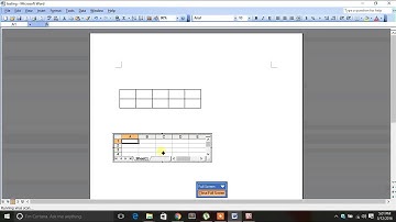 MS Word 2003 for Beginners, Students, in Urdu Hindi Standard Tool Bar Insert Excel 4.10