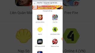 Chỉ Cách Nạp Kc Free Fire