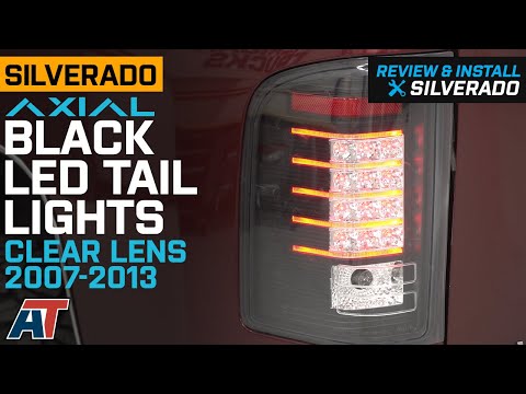 2007-2013 Silverado 1500 Axial Black LED Tail Lights - Clear Lens Review & Install