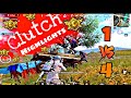 Highlights & Clutch 1vs4  | King Of Sniper In Pubg Mobile