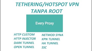 CARA TETHERING atau HOTSPOT KONEKSI VPN TANPA ROOT (EVERY PROXY)
